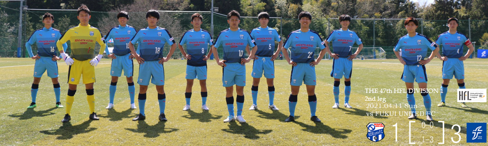 2021第47回北信越フットボールリーグ1部第2節（福井ユナイテッドFC 戦）試合結果のお知らせメインイメージ