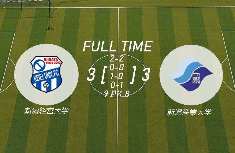 2023第28回新潟県サッカー選手権大会準々決勝(新潟産業大学サッカー部 戦)試合結果のお知らせメインイメージ